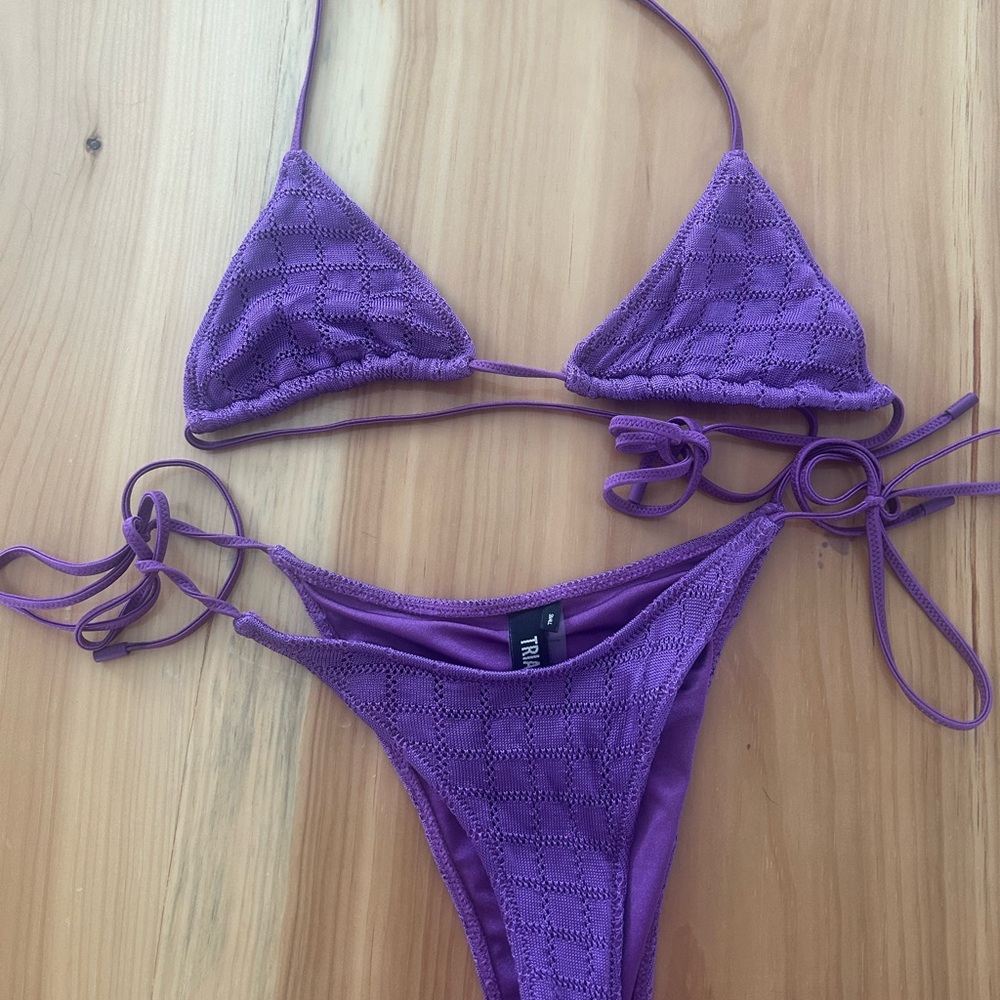 Triangl Swimwear Purple Triangle Bikini
